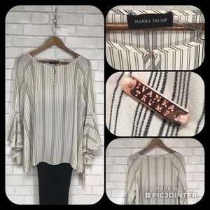 Ivanka Trump  bell sleeves blouse size Large
